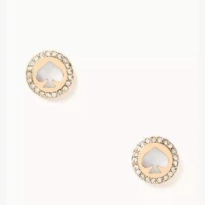 Kate Spade - Spot the Spade Gold Earrings